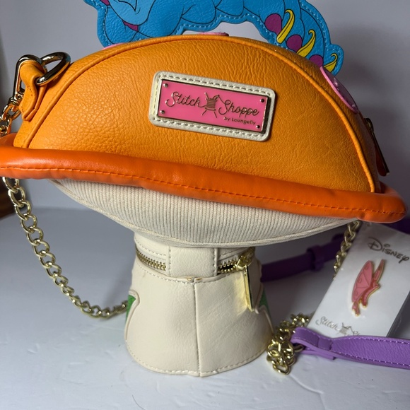 Disney Alice Wonderland Stitch Shoppe Caterpillar LoungeFly Crossbody - Picture 5 of 12